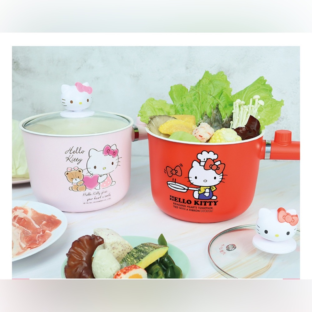 ❤️ New Hello Kitty Electric Red Cooking Pot Cooker Sealed Box From Taiwan - Picture 7 of 13